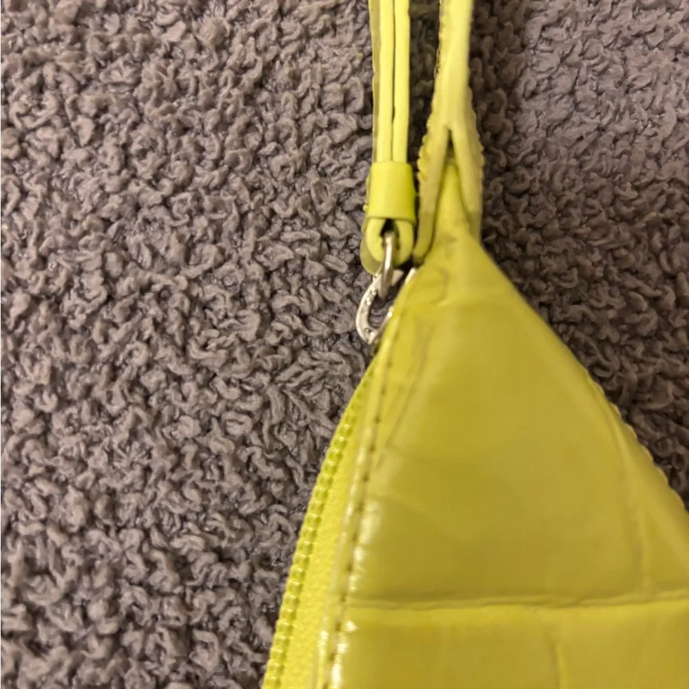 BY FAR Apple Croc Leather Shoulder Bag